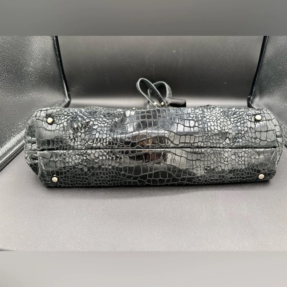 Katie Spade ♠️ SALE!! Black Croc Pattern Bag size large slouchy and soft!! - Picture 4 of 15